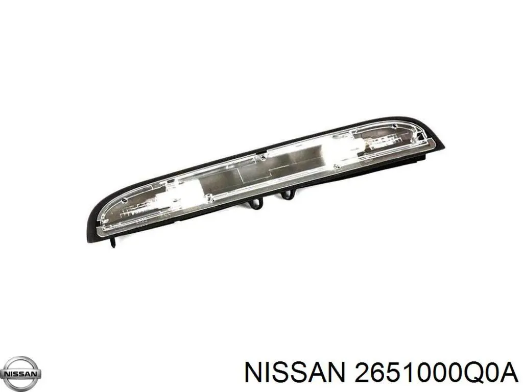 2651000Q0A Nissan lanterna da luz de fundo de matrícula traseira