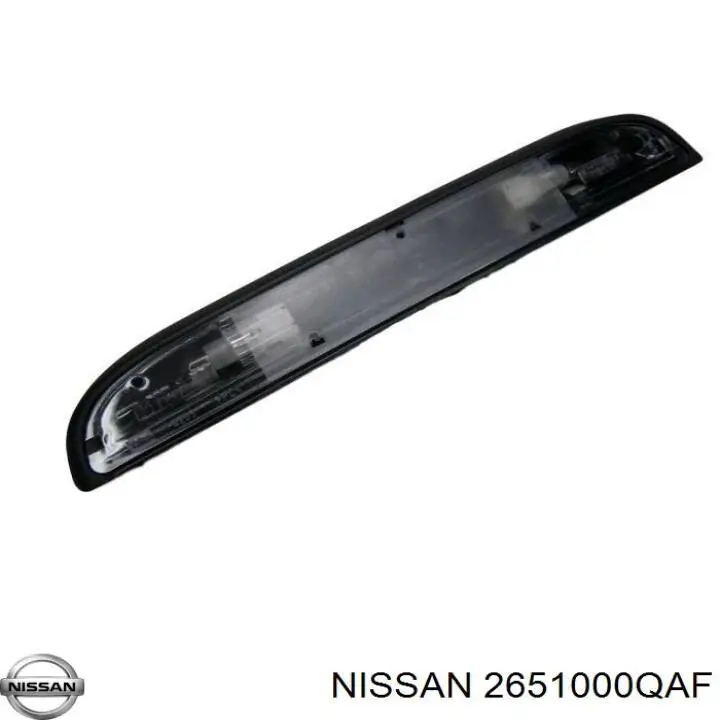 2651000QAF Nissan lanterna da luz de fundo de matrícula traseira