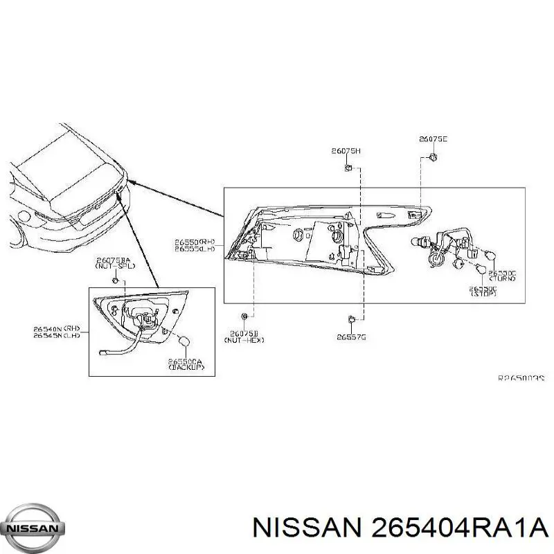  265404RA0A Nissan