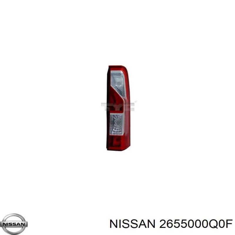 Задний фонарь 2655000Q0F Nissan/Infiniti