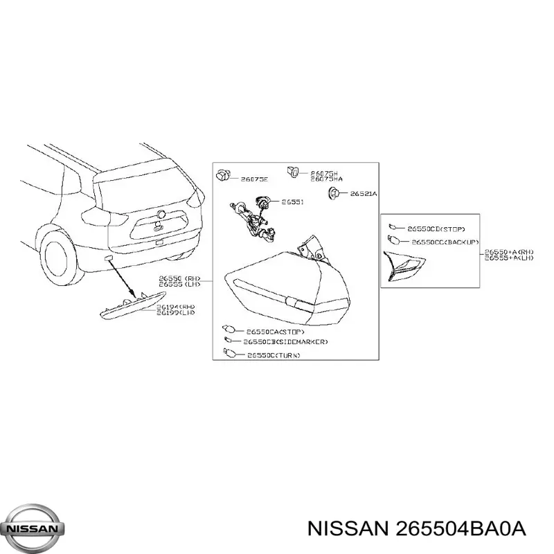 Фара задняя правая внешняя Depo/Loro/Abakus FP5037F2E цена, от 31.67 USD