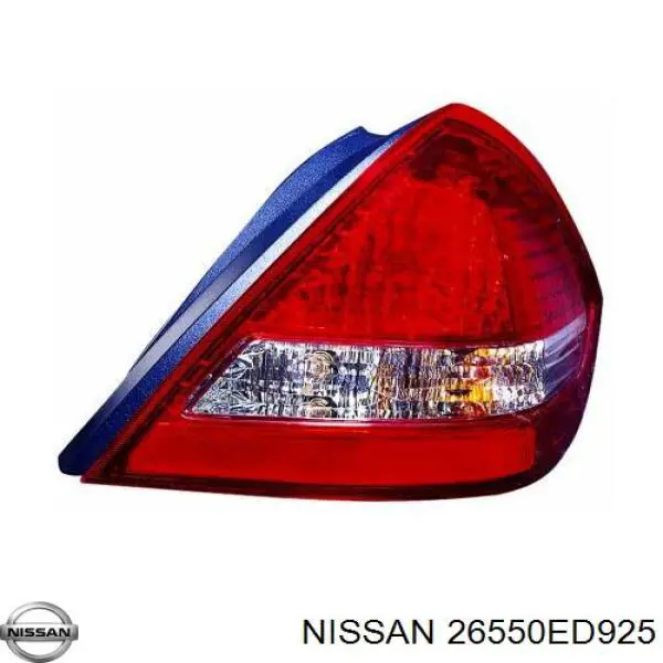 26550ED925 Nissan lanterna traseira direita