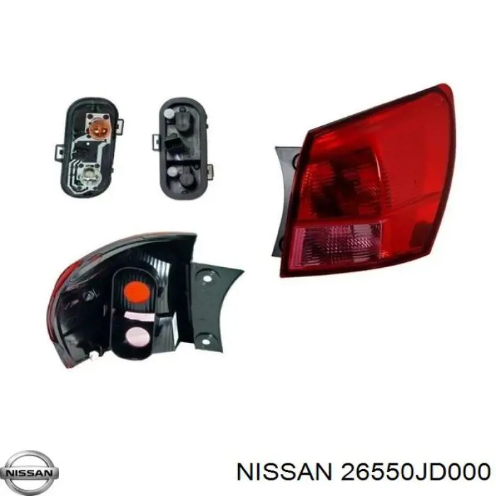 Фара задняя правая внешняя Nissan/Infiniti 26550JE20A цена, от 50.68 USD