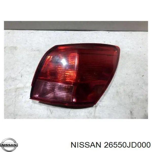 26550JD000 Nissan lanterna traseira direita externa