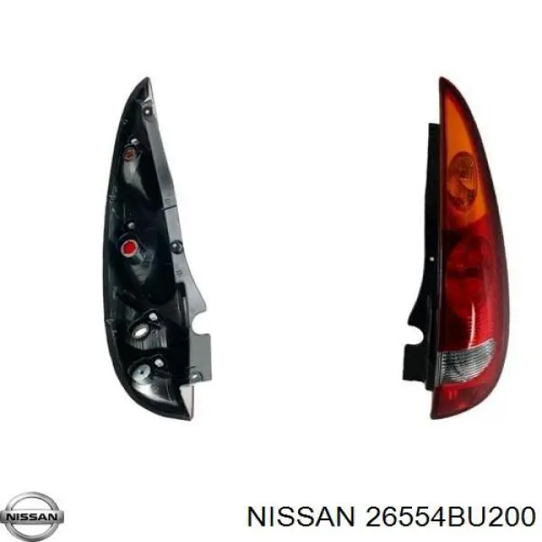 Lanterna traseira direita para Nissan Almera (V10)