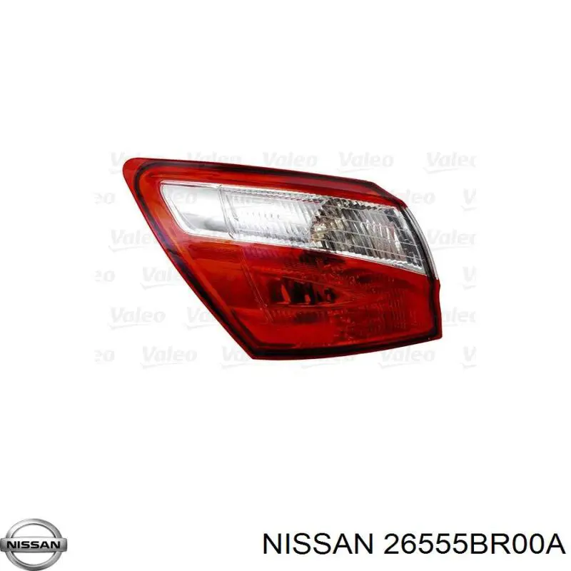 26555BR00A Nissan фонарь задний левый