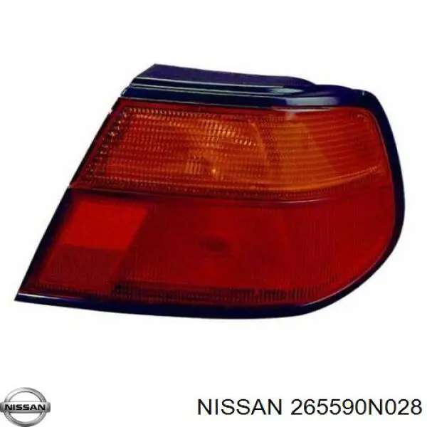 265590N028 Nissan фонарь задний левый внешний
