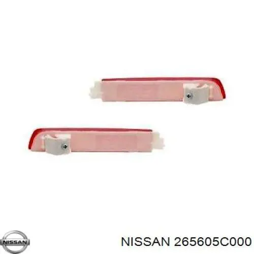265605C000 Nissan retrorrefletor (refletor do pára-choque traseiro direito)