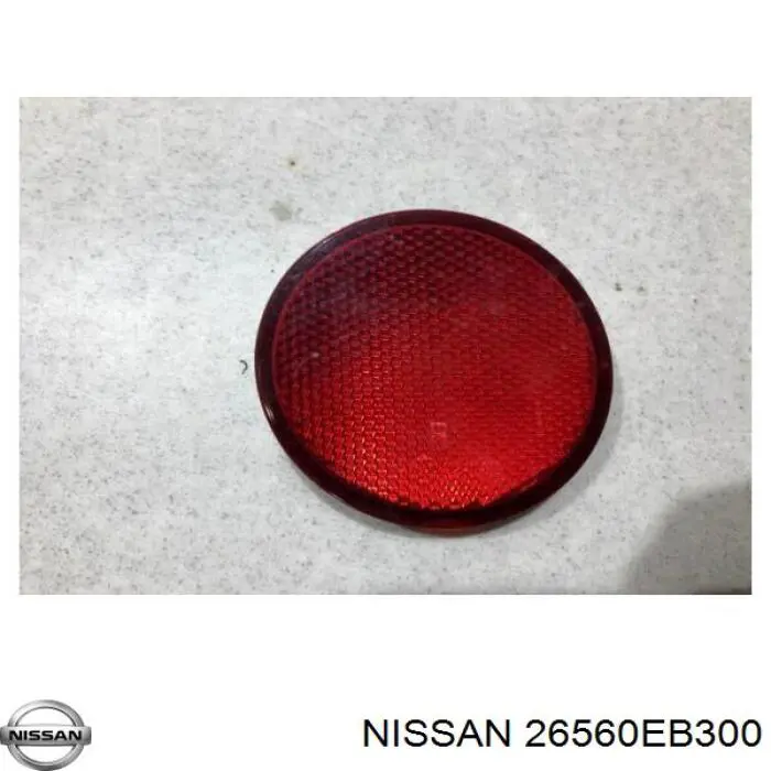 Правый катафот заднего бампера 26560EB300 Nissan