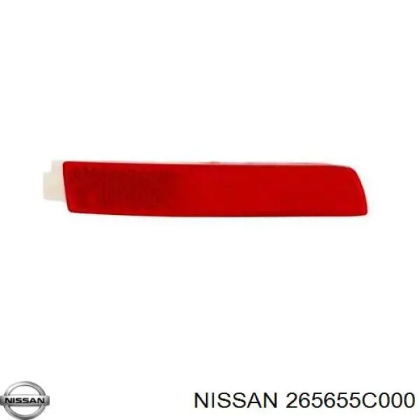 265658990A Nissan катафот (отражатель заднего бампера левый)
