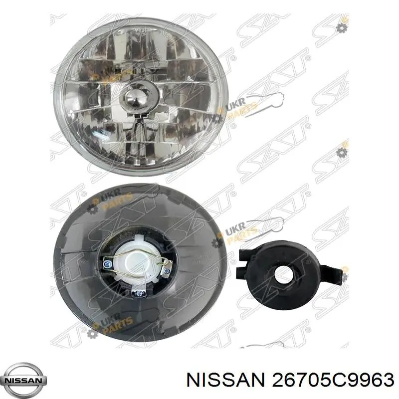 Лампа-фара левая/правая на Nissan Urvan E24