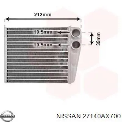 Радиатор печки 27140AX700 Nissan/Infiniti