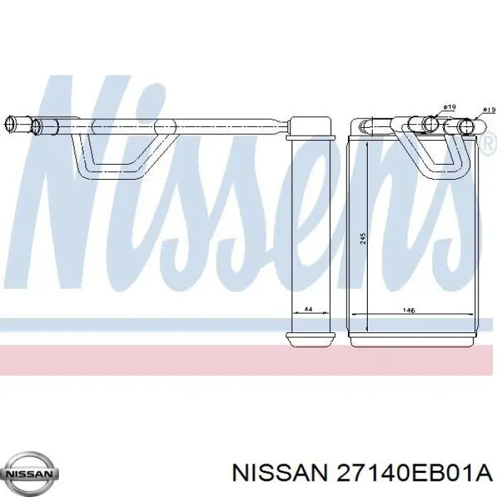 Радиатор печки (отопителя) Nissan 27140EB01A