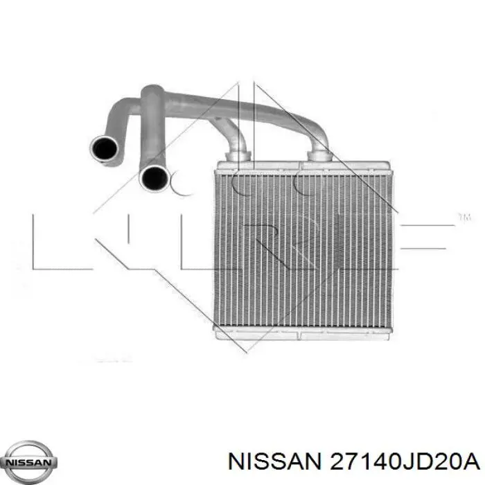 Купить 27140JD20A Nissan/Infiniti Радиатор печки