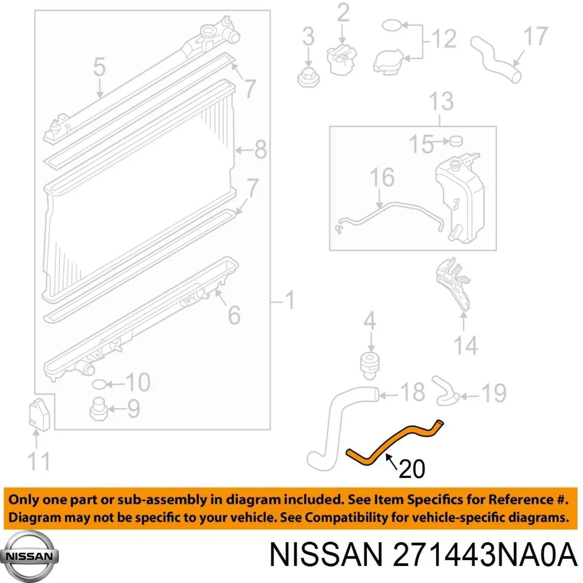 Купить 271443NA0A Nissan/Infiniti 