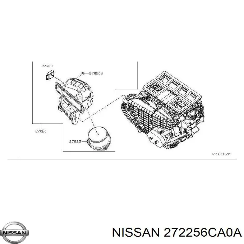  Вентилятор печки Nissan Murano 