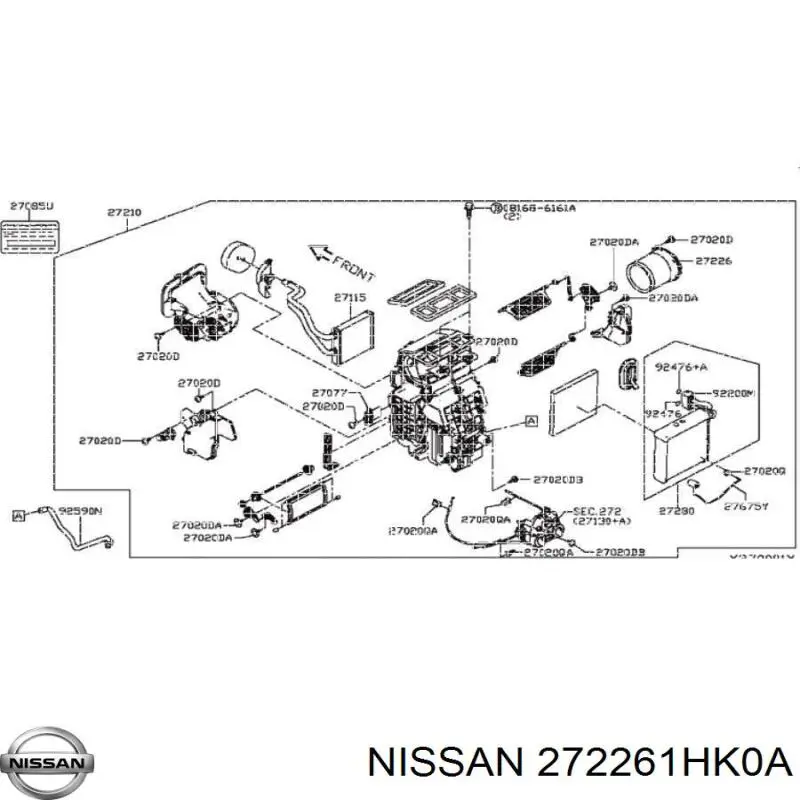  272261HK0A Nissan/Infiniti