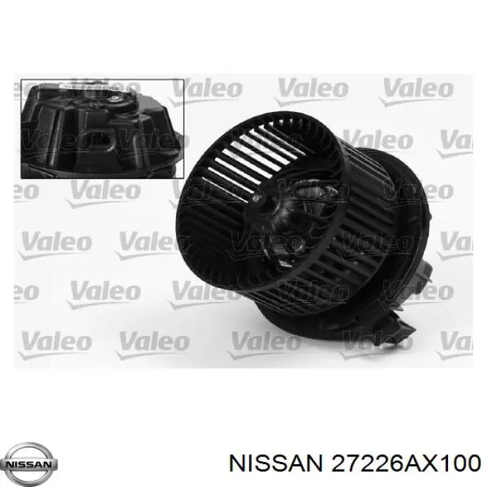 27226AX100 Nissan motor de ventilador de forno (de aquecedor de salão)