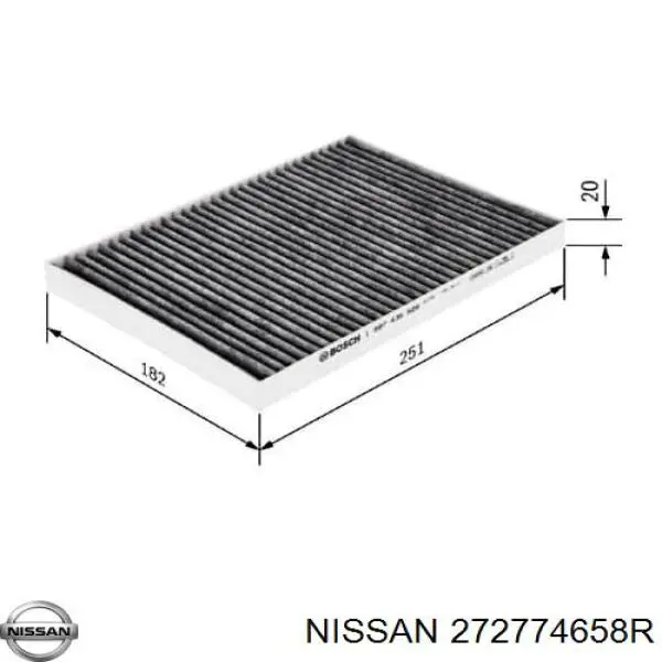 272774658R Nissan/Infiniti Внутрисалонный фильтр