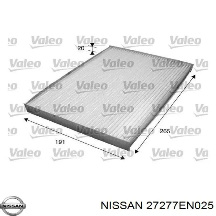 Фильтр салона 27277EN025 Nissan/Infiniti