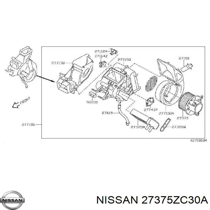 Купить 27375ZC30A Nissan/Infiniti Электродвигатели (электродвигатель отопителя) или розетка прицепа штепсельная