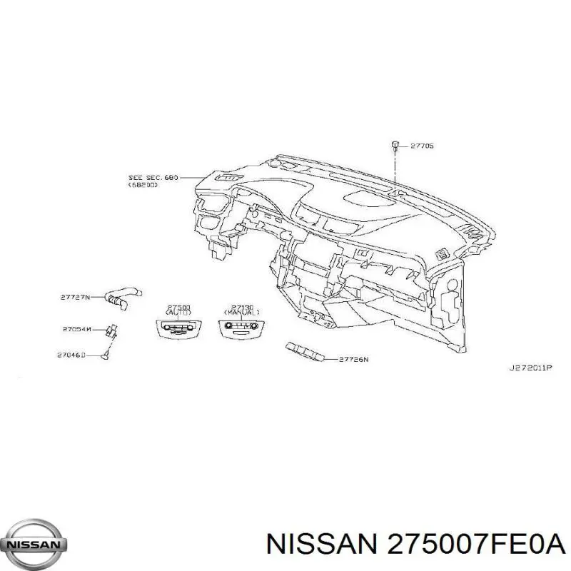  275007FE0A Nissan