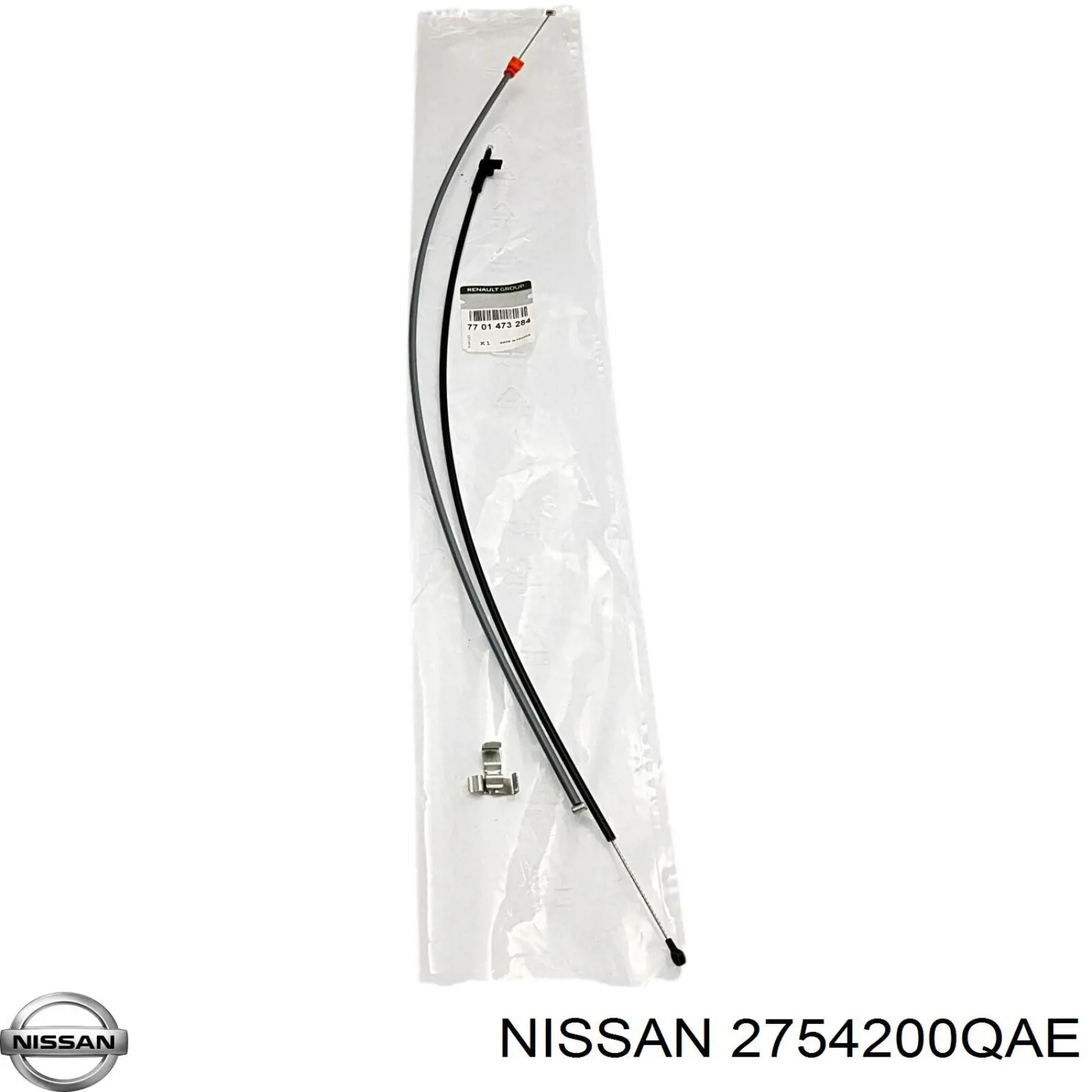 2754200QAE Nissan cabo de controlo de calorífero (de fogão)