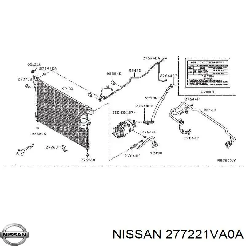 Датчик температуры окружающей среды Nissan/Infiniti 277221VA0A цена, от 11.30 USD