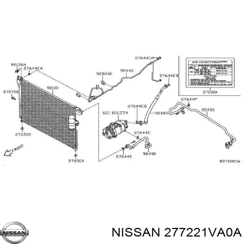 Купить 277221VA0A Nissan/Infiniti Датчик температуры наружного воздуха