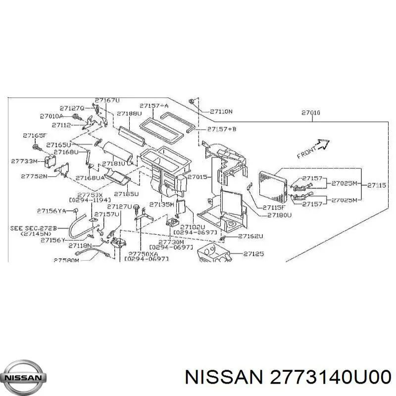  Nissan/Infiniti 2773140U00 цена, от 2.68 USD