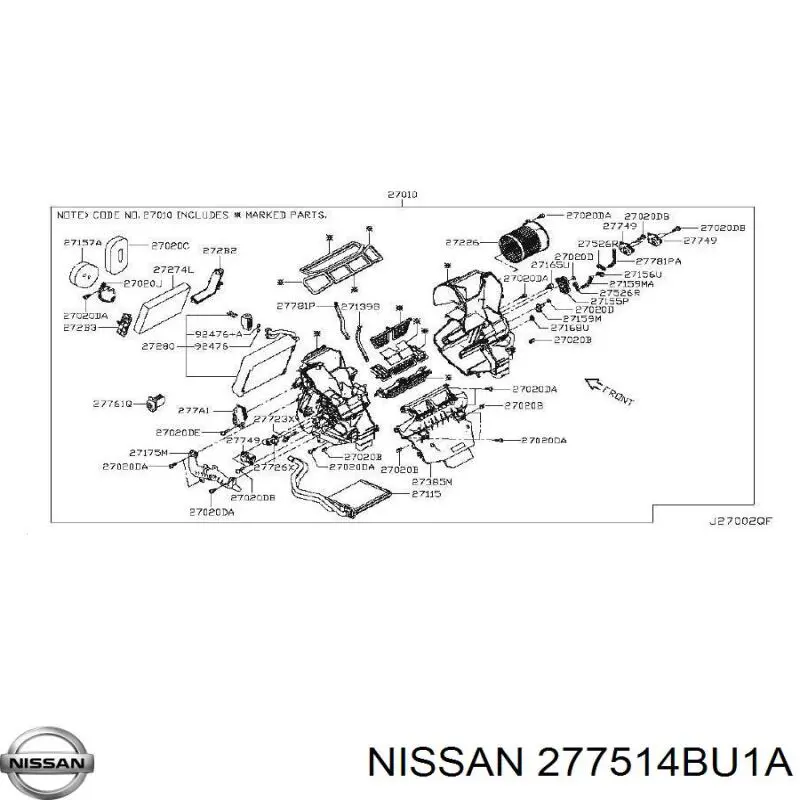 Купить 277514BU1A Nissan/Infiniti 