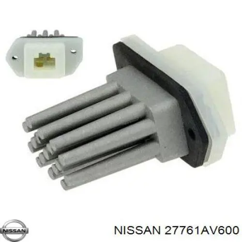 Резистор (сопротивление) вентилятора печки (отопителя салона) Nissan 27761AV600
