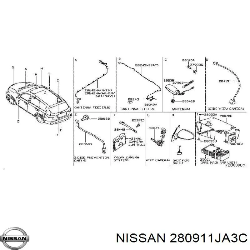 Дисплей многофункциональный Nissan/Infiniti 280911JA3C цена, от 50.68 USD