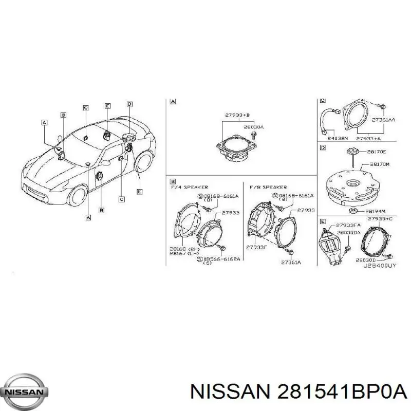  Nissan/Infiniti 281541BP0A цена, от 8.87 USD