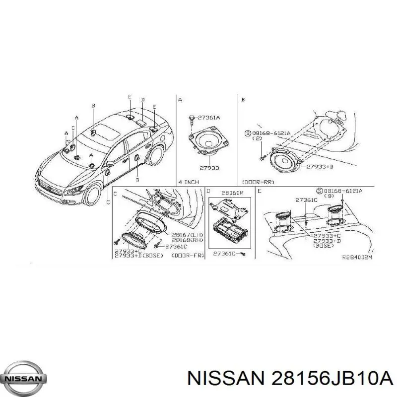  28156JB10A Nissan