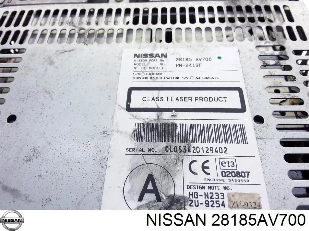 Магнитола (радио AM/FM) Nissan/Infiniti 28185AV700 цена, от 21.16 USD