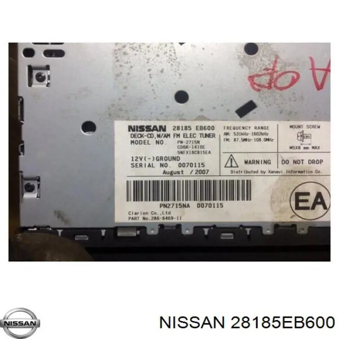  28185EB600 Nissan