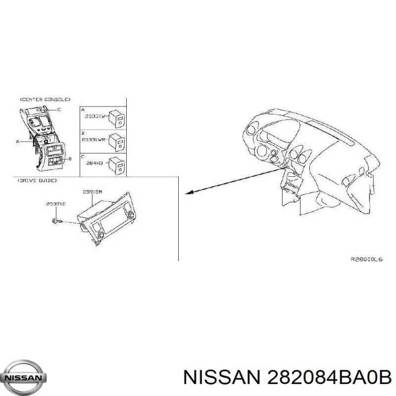Антенна 282084BA0B Nissan/Infiniti