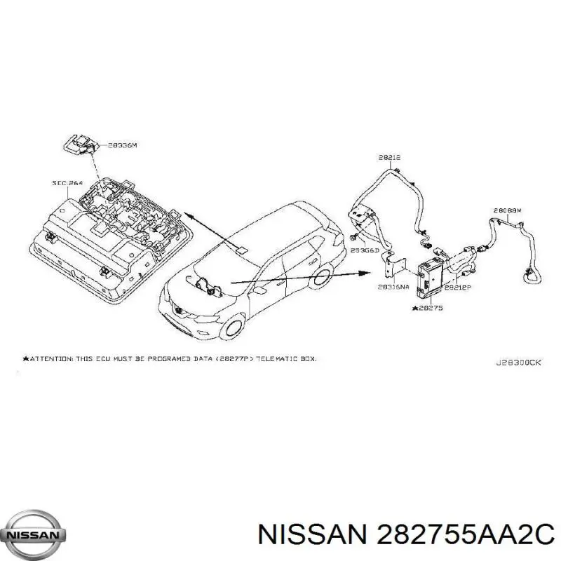  282755AA2B Nissan