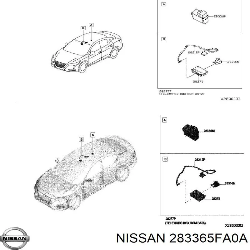  283365FA0A Nissan