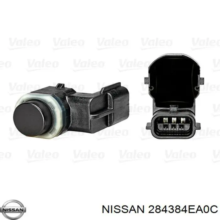 284384EA0C Nissan sensor de sinalização de estacionamento (sensor de estacionamento dianteiro/traseiro central)