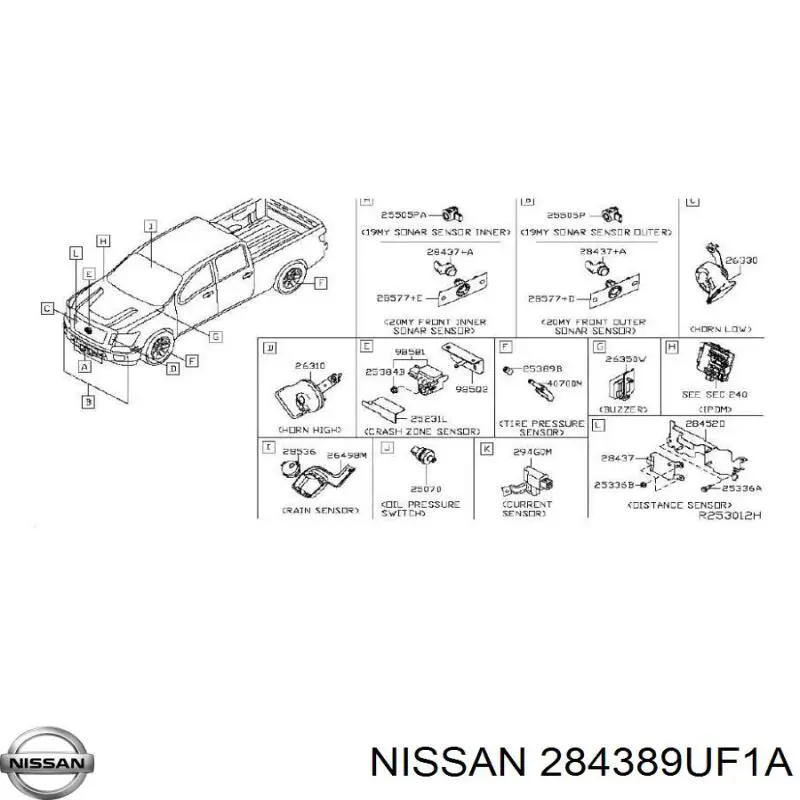  Nissan/Infiniti 284389UF1A цена, от 26.72 USD