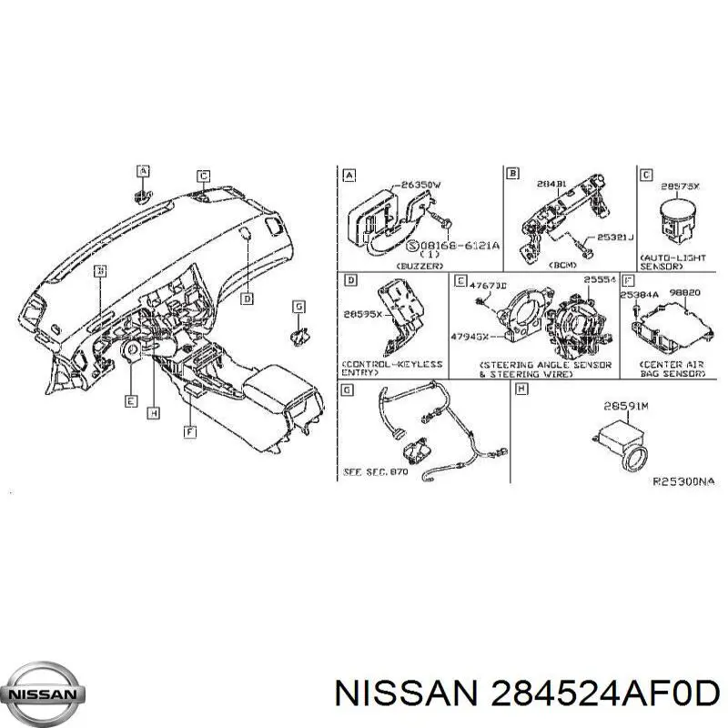  284524AF0D Nissan