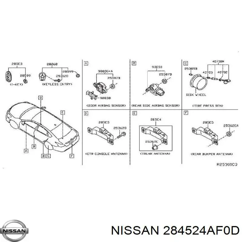  Nissan/Infiniti 284524AF0D цена, от 15.01 USD