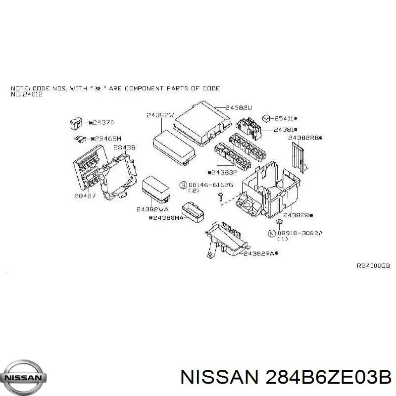  284B6ZE03B Nissan