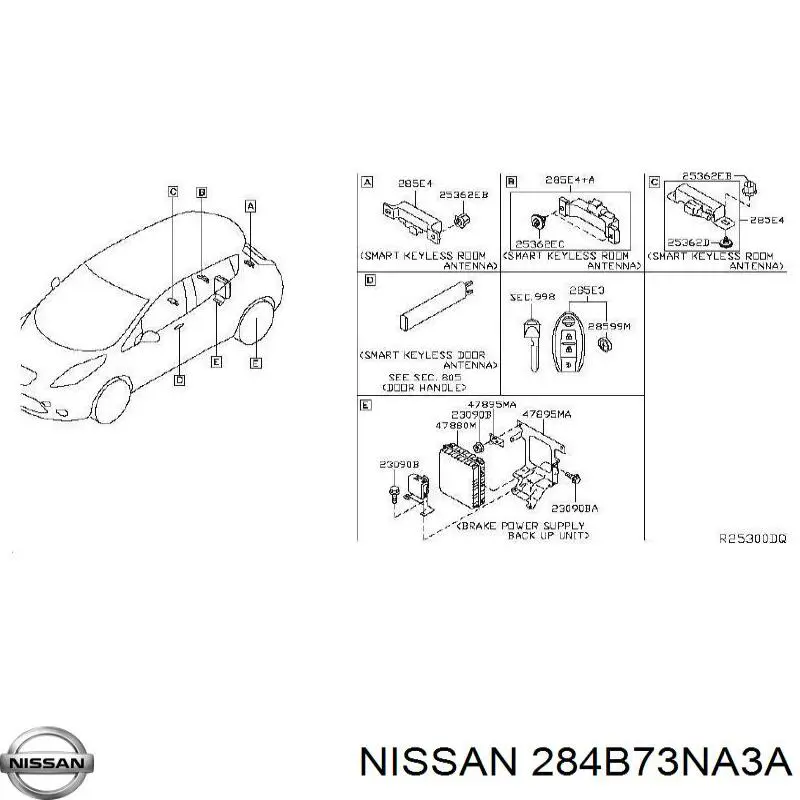  Блок реле Nissan LEAF 