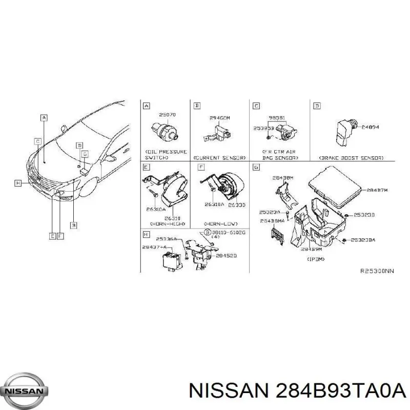 284B93TA0A Nissan/Infiniti 