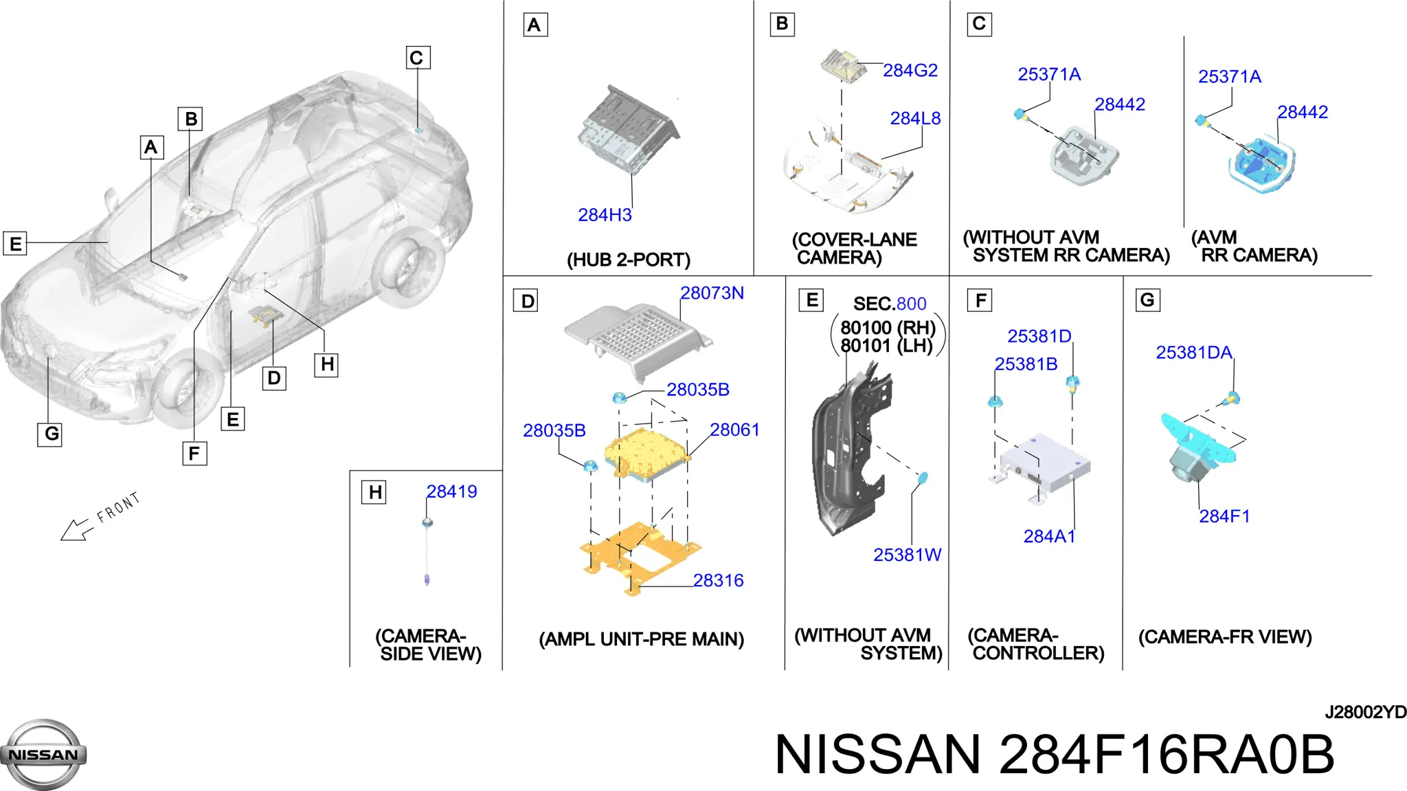 284F16RA0B Nissan 