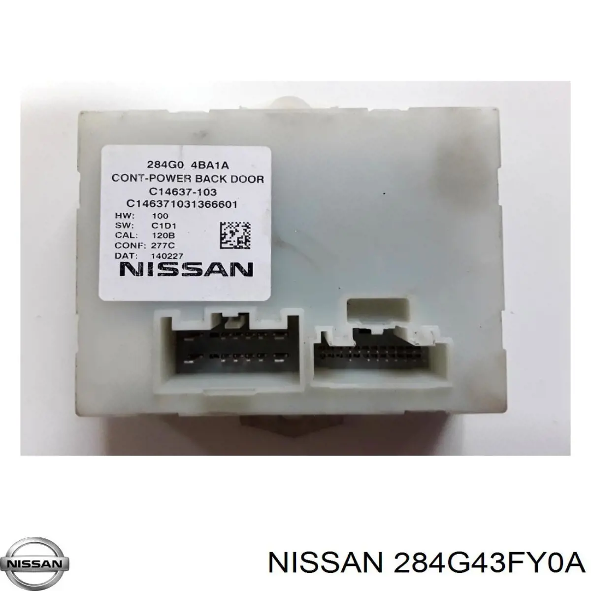 284G43FY0A Nissan/Infiniti ЭБУ открытия крышки багажника/двери 3-й (5-й)