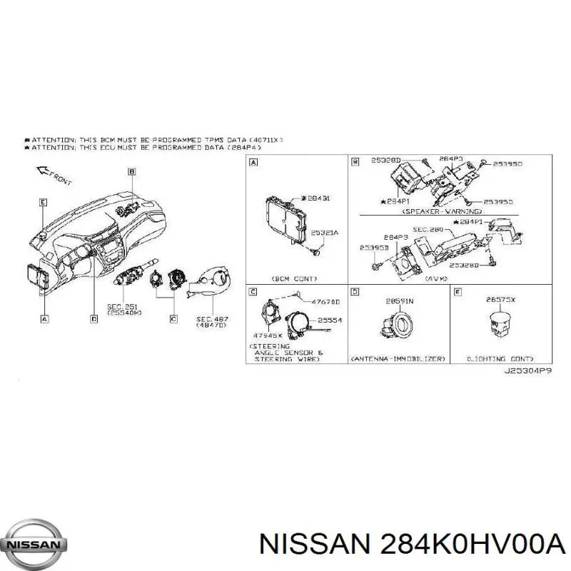  Nissan/Infiniti 284K0HV00A цена, от 101.81 USD